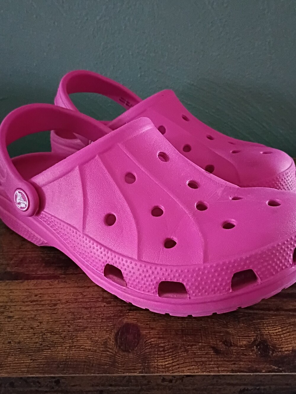 Crocs Pink Slip On Comfort Shoes Womens 7/Mens 5 Work Pool Garden Rubber Clog